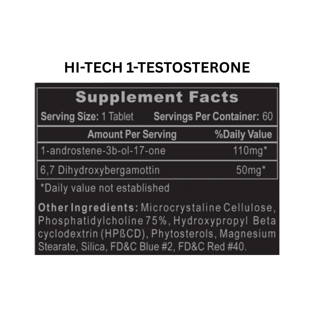 2 bottles of Hi-Tech 1-testosterone, 2 bottles of Hi-Tech Equipoise, and 1 bottle of Hi-Tech Arimiplex on a white background.
