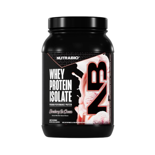 NutraBio 100% Whey Protein Isolate 2lb