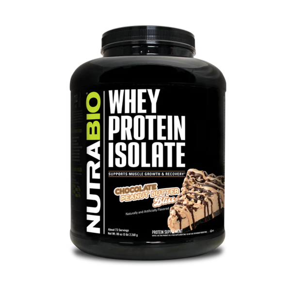 NutraBio 100% Whey Protein Isolate 75 Servings