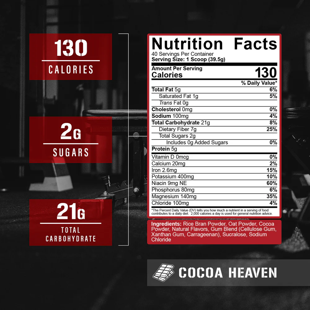 5% Nutrition Real Carbs Rice Chocolate 40 Servings