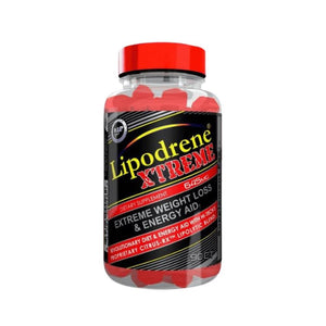 Lipodrene Extreme supplement bottle with red cap on a white background