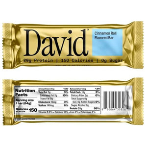 David Bars Protein Bars Individual