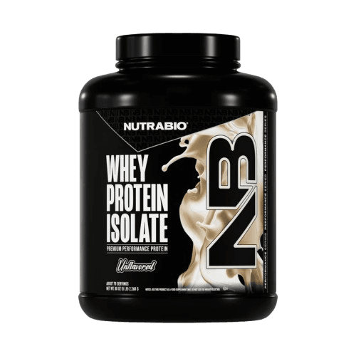 NutraBio 100% Whey Protein Isolate 75 Servings