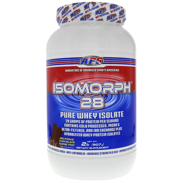 APS Nutrition Isomorph 28 2 Lbs in the delicious chocolate fudge pop flavor