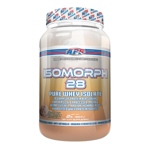 APS Nutrition Isomorph 28 2 Lbs in the delicious neapolitan ice cream flavor on a white background