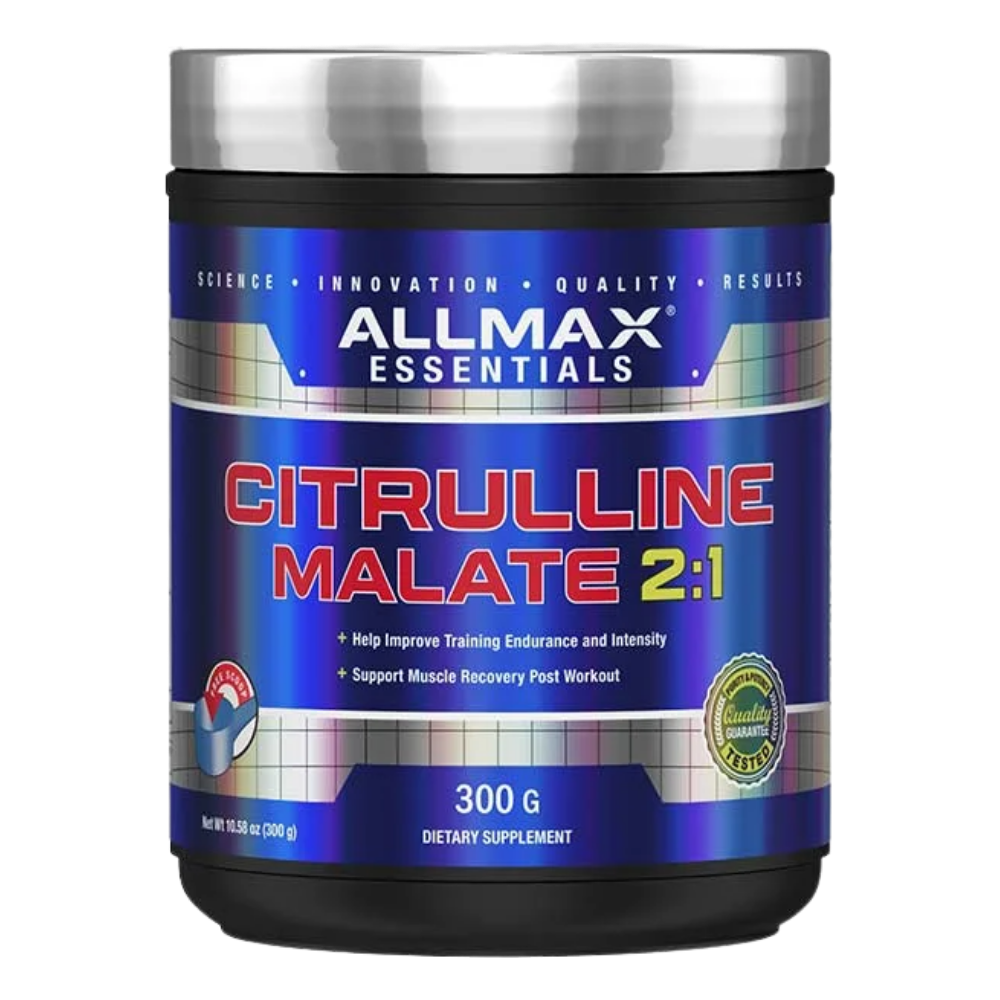 Allmax Nutrition Citrulline Malate 300g tub on a white background