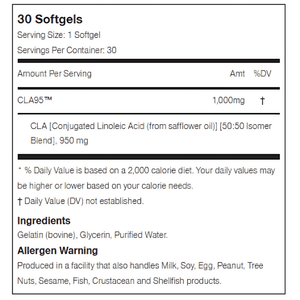 Allmax Nutrition Allmax CLA 95 30 Softgels 