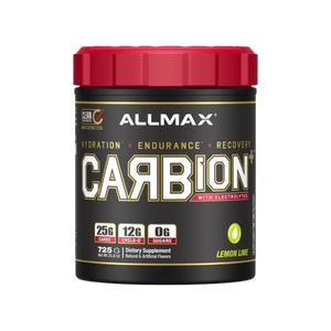Allmax Nutrition Carbion 1.6lbs in the lemon lime flavor on a white background