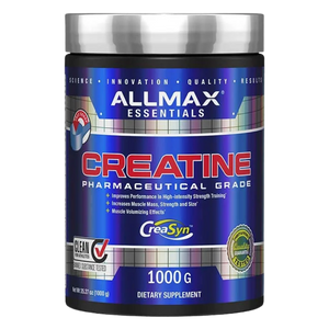 Allmax Nutrition Creatine Monohydrate Creasyn 1000 Grams tub on a white background