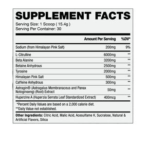 Apollon Nutrition Apollon Gym Classic Pre Workout 30 Servings 