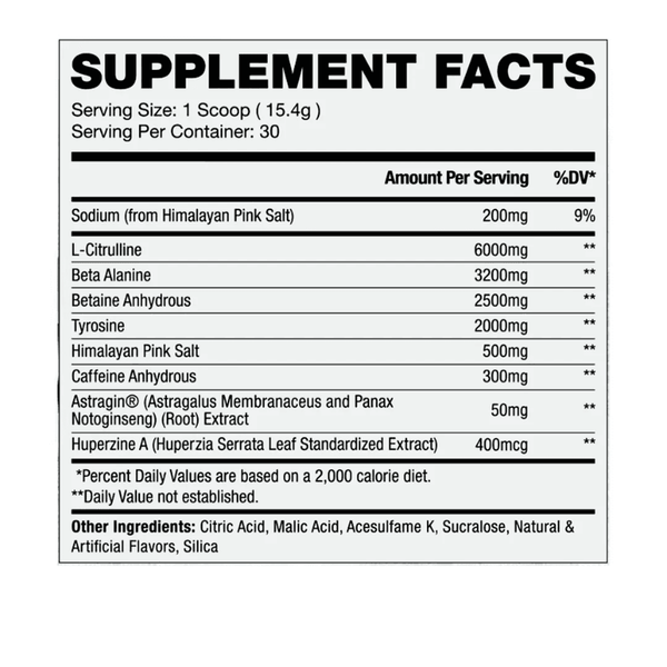 Apollon Nutrition Apollon Gym Classic Pre Workout 30 Servings 