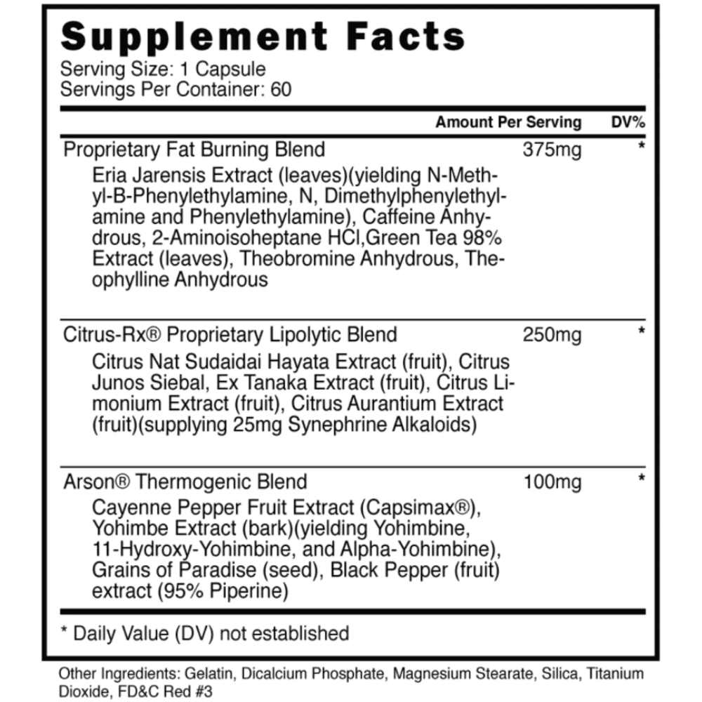  Blackstone Labs Arson 60 Capsules 