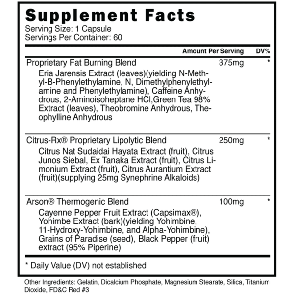  Blackstone Labs Arson 60 Capsules 