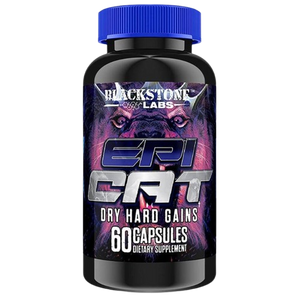 Blackstone Labs Epi Cat supplement bottle on a white background