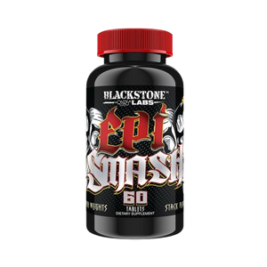 Blackstone Labs Epi Smash dietary supplement bottle on a white background