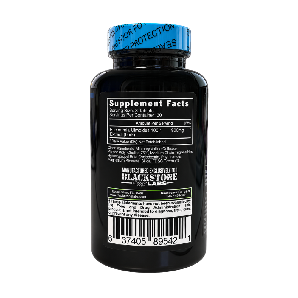 Blackstone Labs Halo Elite supplement bottle on a white background