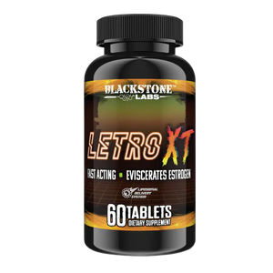 Blackstone Labs Letro XT supplement bottle on a white background