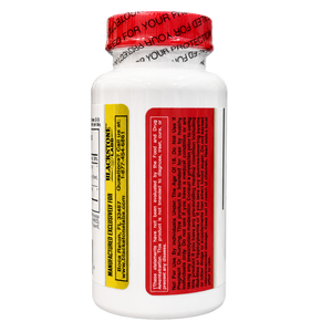 Blackstone Labs Myo-Stack warnings label on bottle on a white background.