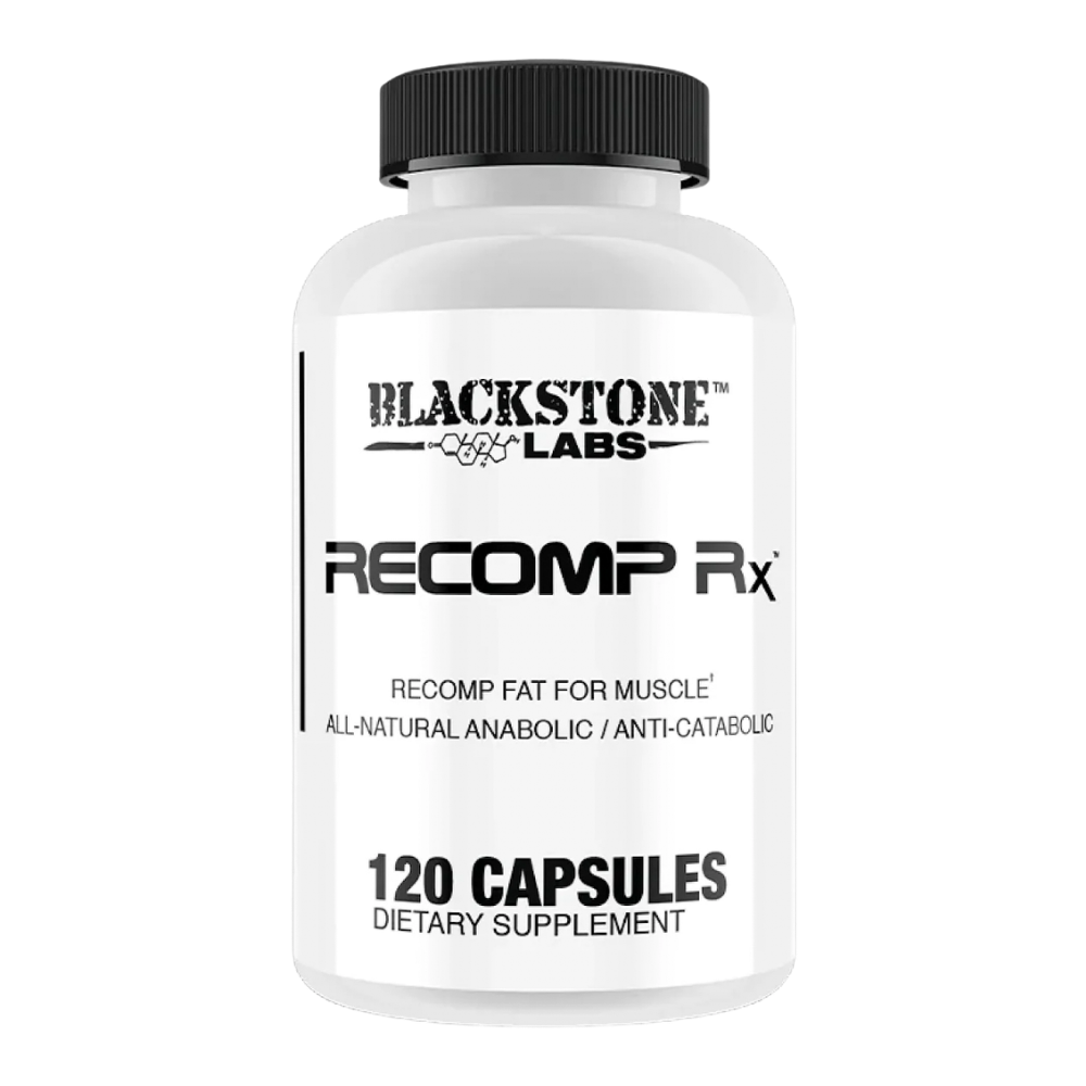 Blackstone Labs Recomp Rx bottle on a white background