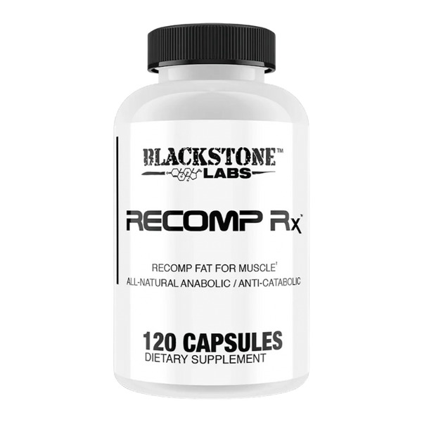 Blackstone Labs Recomp Rx bottle on a white background