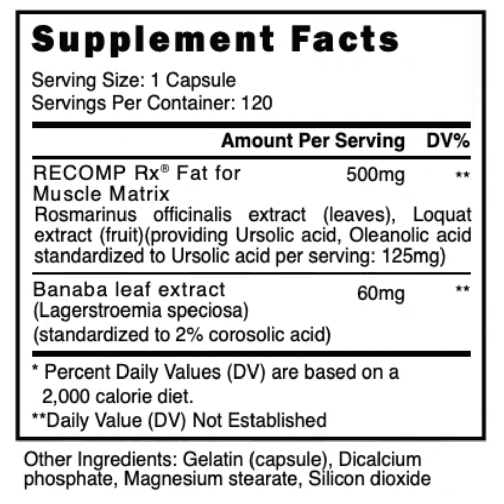  Blackstone Labs Recomp Rx 120 Capsules 