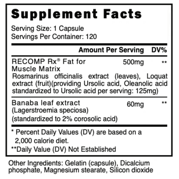  Blackstone Labs Recomp Rx 120 Capsules 