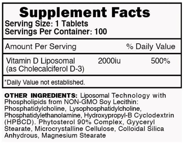 Blackstone Labs Vitamin D3 100 Servings 