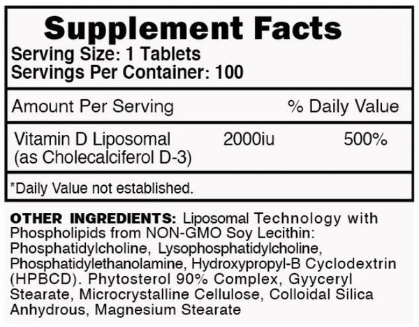  Blackstone Labs Vitamin D3 100 Servings 