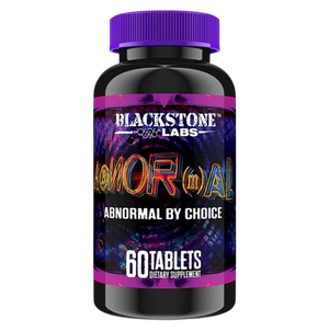 Blackstone Labs Abnormal by Blackstone Labs supplement bottle on a white background
