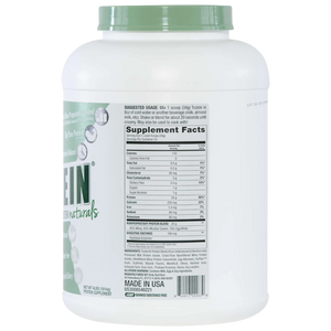 Supplement container with label showing 'Supplement Facts' and 'Made in USA' on a white background