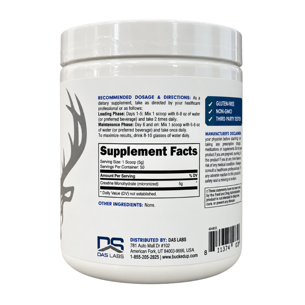  Bucked Up Creatine Monohydrate 250 Grams 