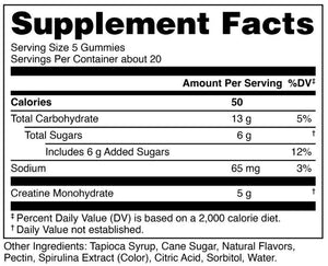  Bucked Up Creatine Gummies 24 Servings 