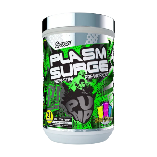 Glaxon Plasm Surge V3 - Non-Stim P.W.O & Pump in the sour gummy flavor