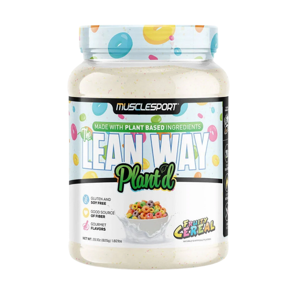 Muscle Sport Lean Way Plant'd Fruity Cereal 1.71lbs EXP 03/2025
