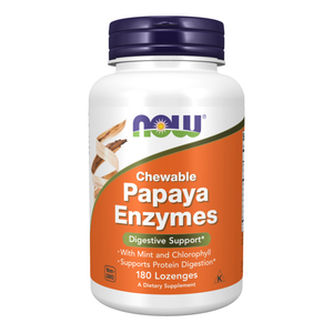 CLEARANCE: Now Foods Papaya Enzymes 180 Lozenges EXP 05/2026