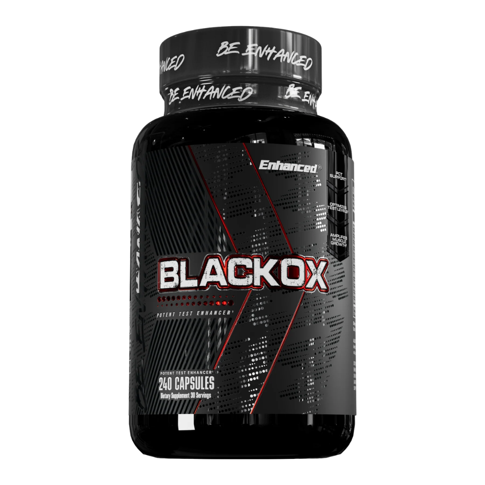 Enhanced Black Ox 240 Capsules bottle on a white background