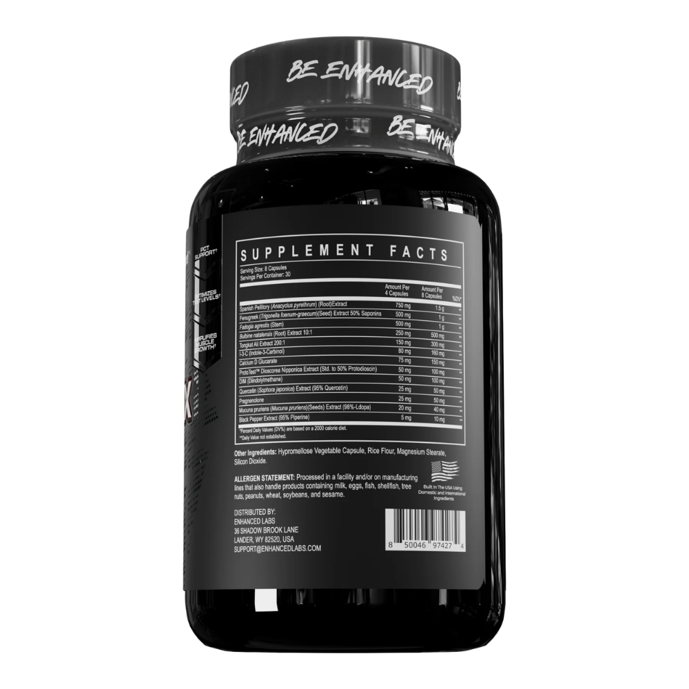 Enhanced Black Ox 240 Capsules bottle on a white background