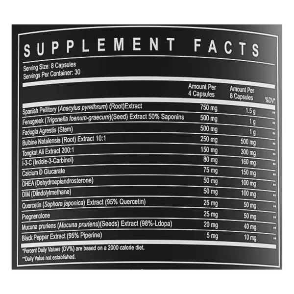  Enhanced Black Ox 240 Capsules 
