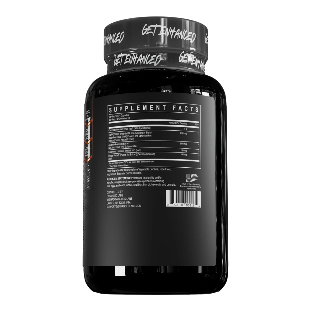 Enhanced Muscle Pro 120 Capsules bottle on a white background