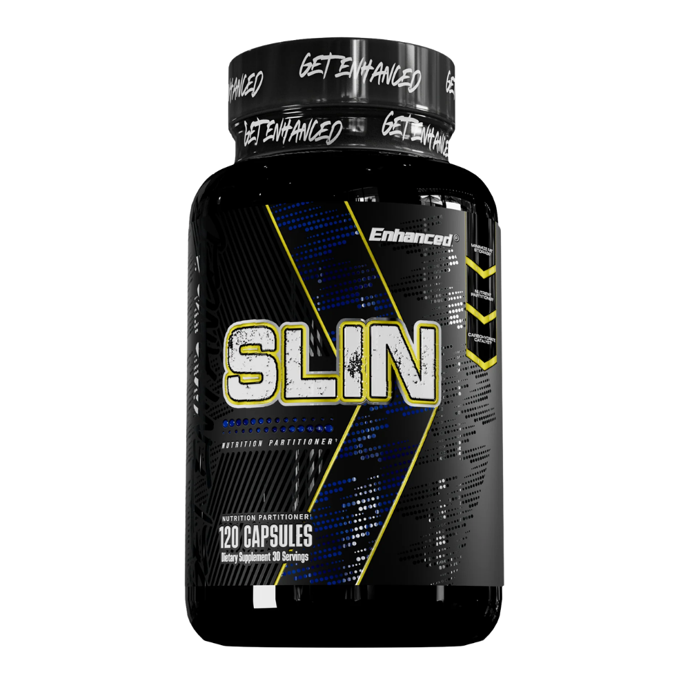 Enhanced Slin 120 Capsules bottle on a white background