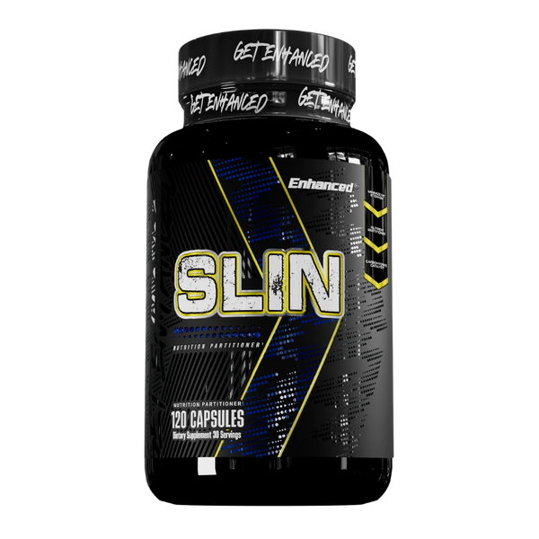 Enhanced Slin 120 Capsules bottle on a white background