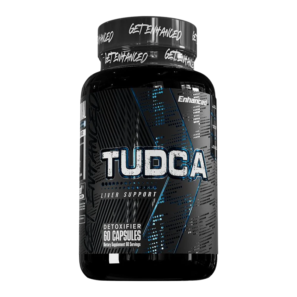Enhanced Tudca+ 60 Capsules supplement bottle on a white background