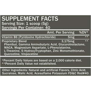 Formutech Nutrition REM 8.0 40 Servings Supplement Facts 