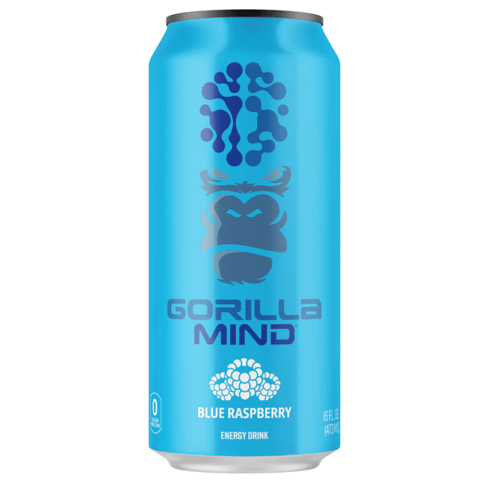  Gorilla Mind Energy Single Can Blue Raspberry 