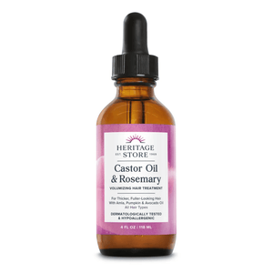  Heritage Store Castor Oil & Rosemary Oil 4oz 