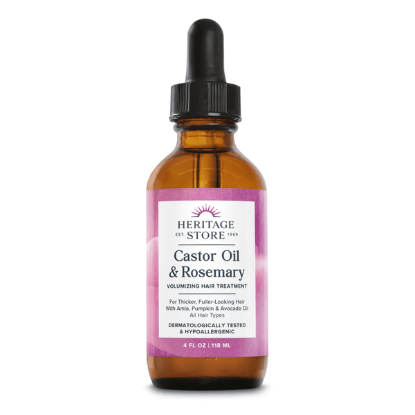  Heritage Store Castor Oil & Rosemary Oil 4oz 