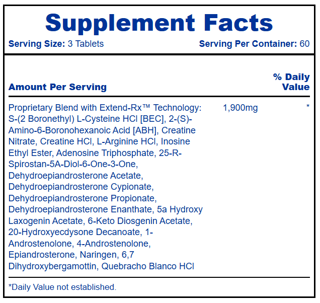 Supplement bottle labeled 'Anavar' by Hi-Tech Pharmaceuticals on a white background