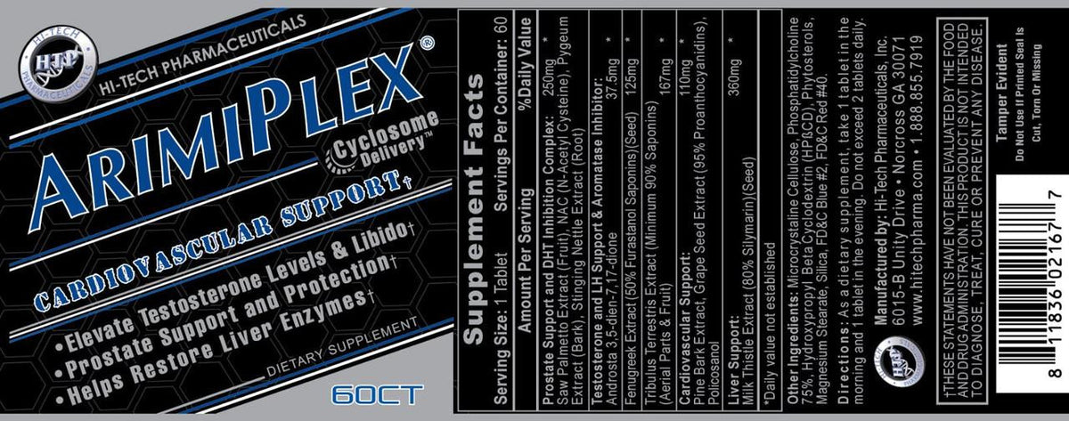 Hi-Tech Pharmaceuticals Arimiplex PCT 60 Count