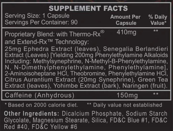  Hi-Tech Pharmaceuticals Black Widow 90 Tablets 