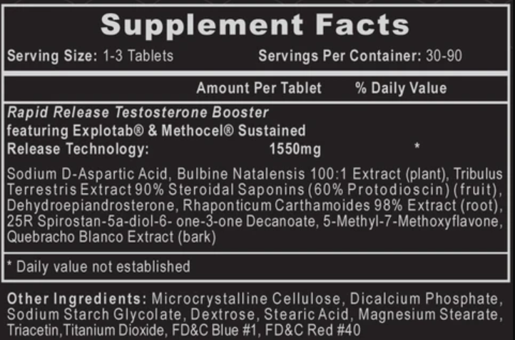  Hi-Tech Pharmaceuticals Bulasterone 180 Tablets 